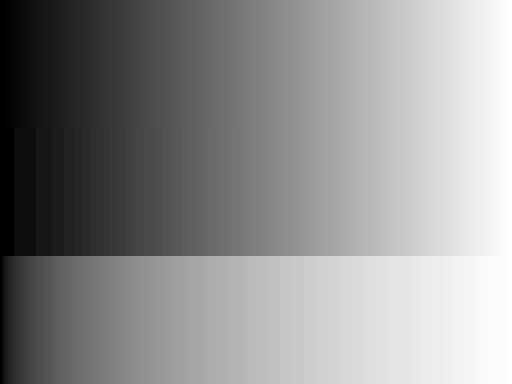 several different black to white gradients