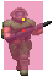 Doomguy and some of his measurements