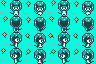 Star Anise's walking frames laid out in a spritesheet