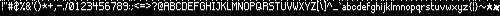 Pixel font covering all of ASCII