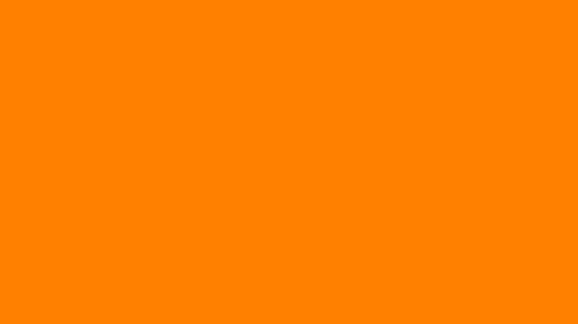 Animation of solid orange transitioning to green via a swirl of little fox face shapes